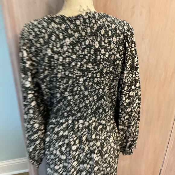 Old Navy Fit & Flare Smocked ditzy Floral Maxi Dress XL Cottage Prairie hippie - Picture 6 of 15